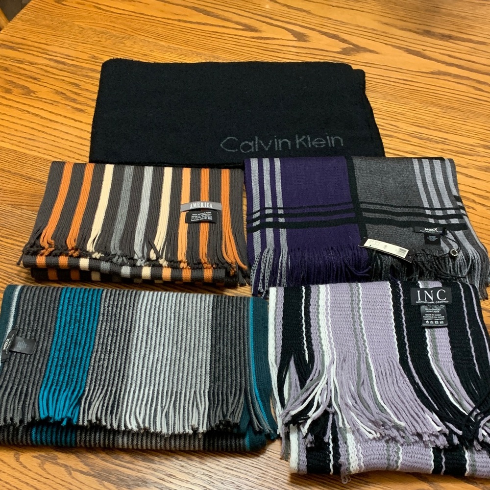 Calvin Klein Black Knit Scarf - Picture 7 of 7
